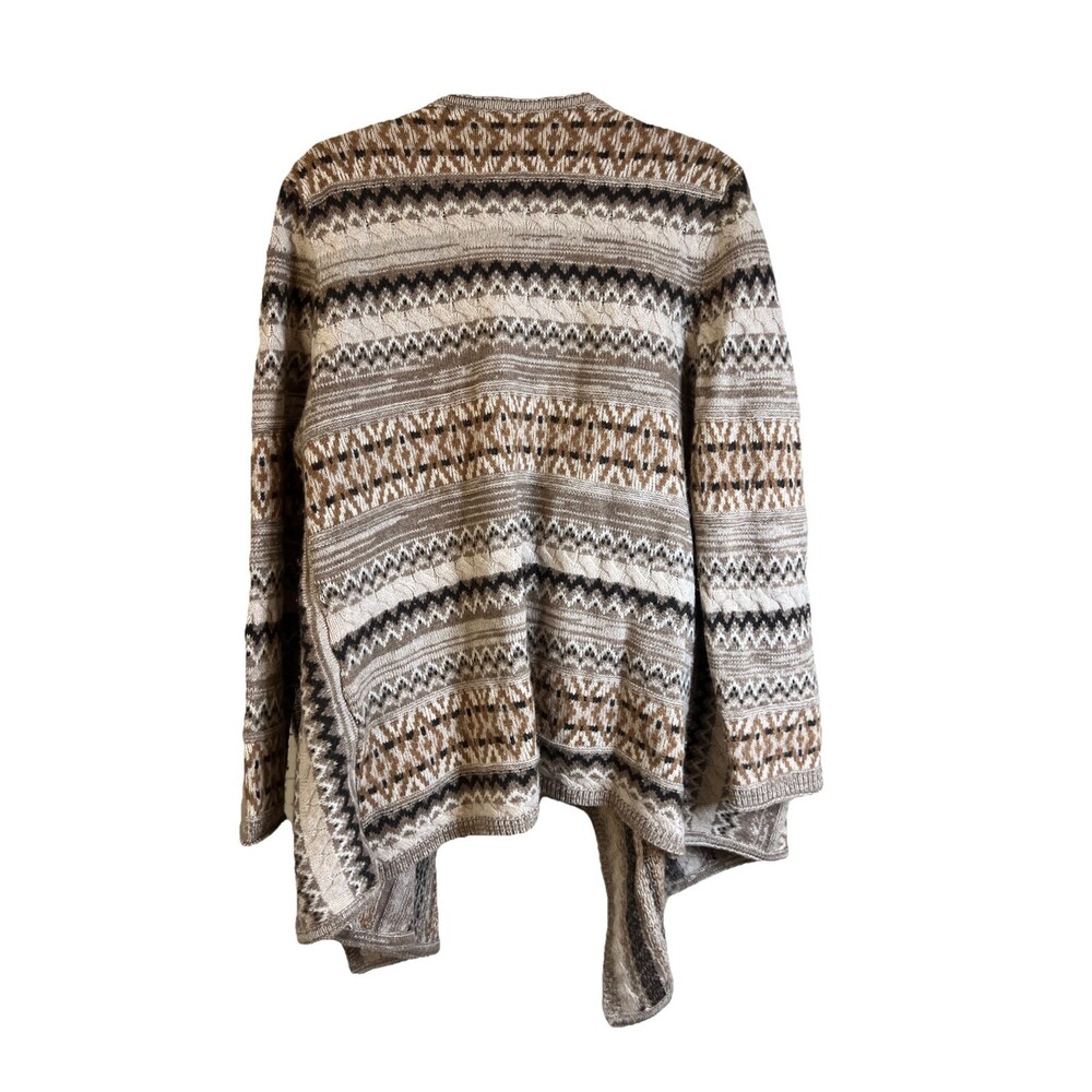 J. JILL Cardigan Wool Alpaca Blend Boho Western Sweater Women's Size Large - Picture 3 of 7